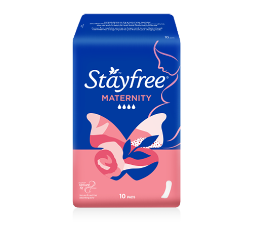STAYFREE® Maternity Pads With No Wings